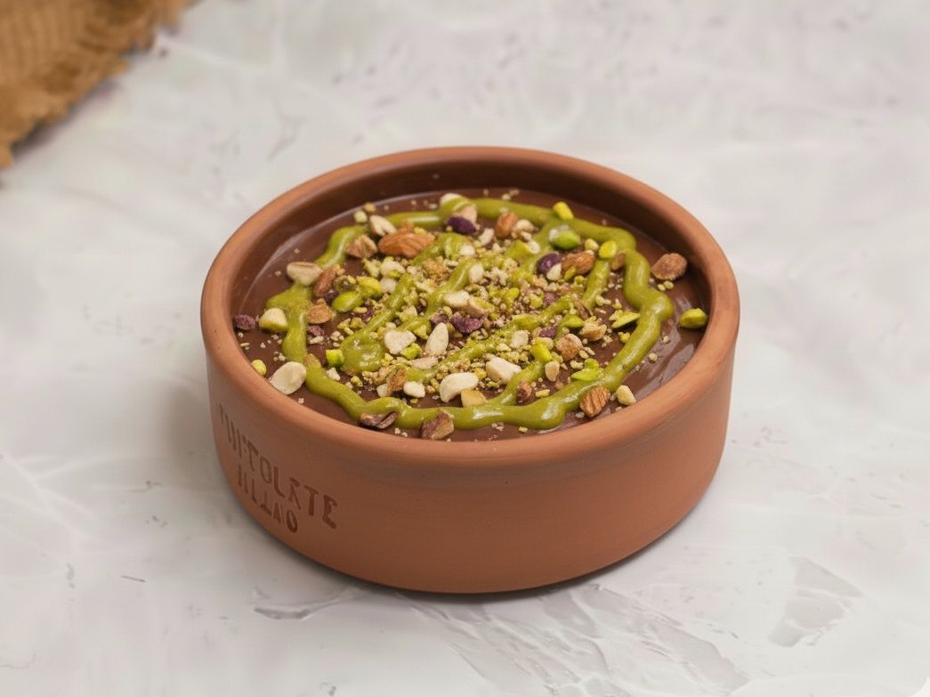 Small Pistachio Butter Casserole With Nuts