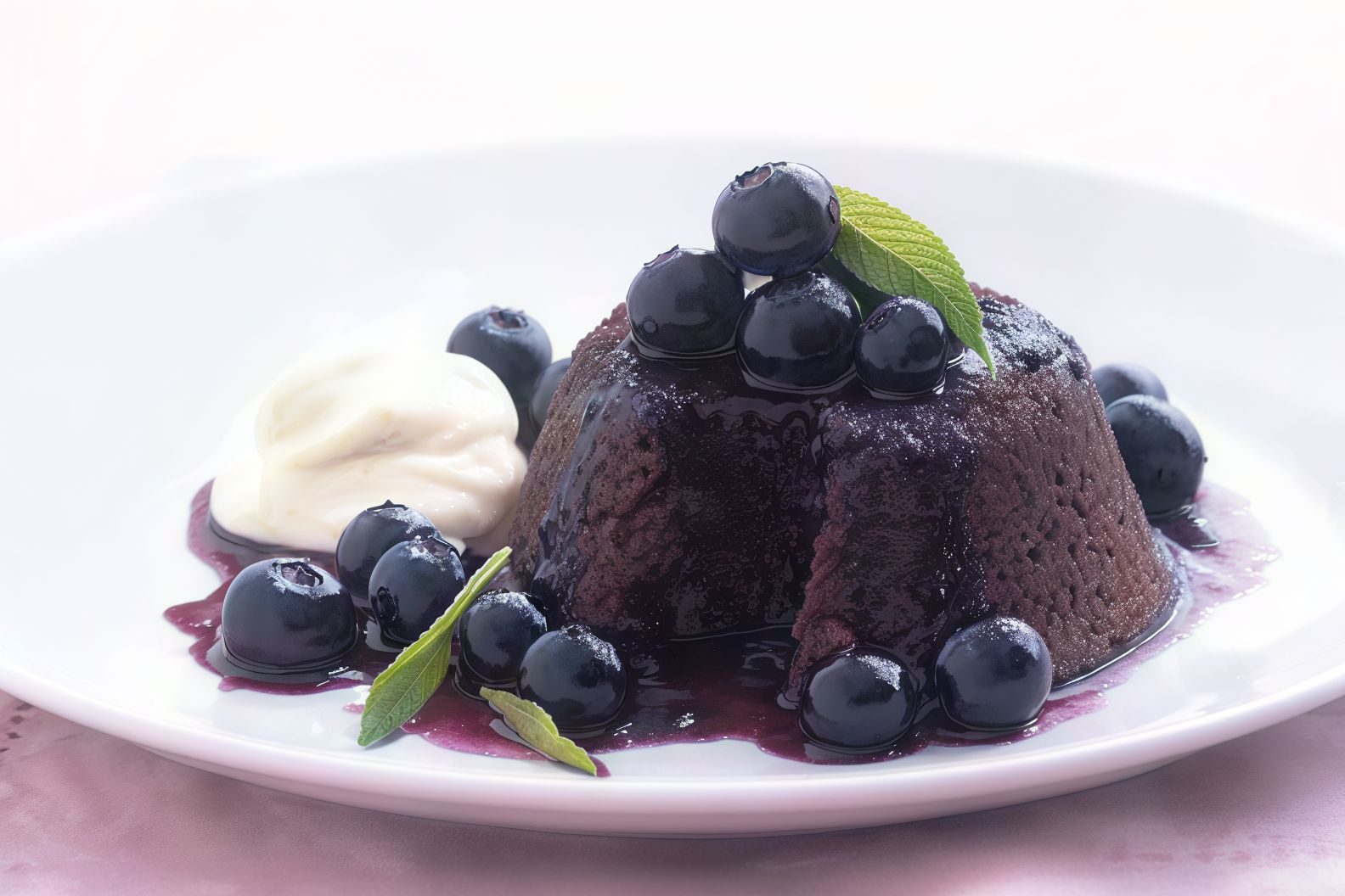 Blueberry Molten Cake