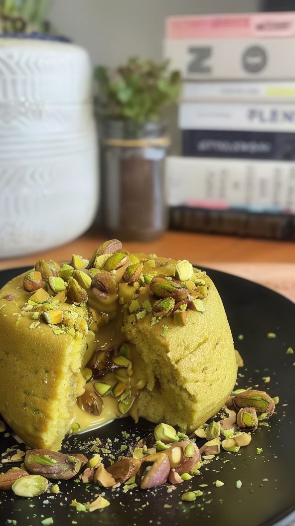Pistachio Molten Cake