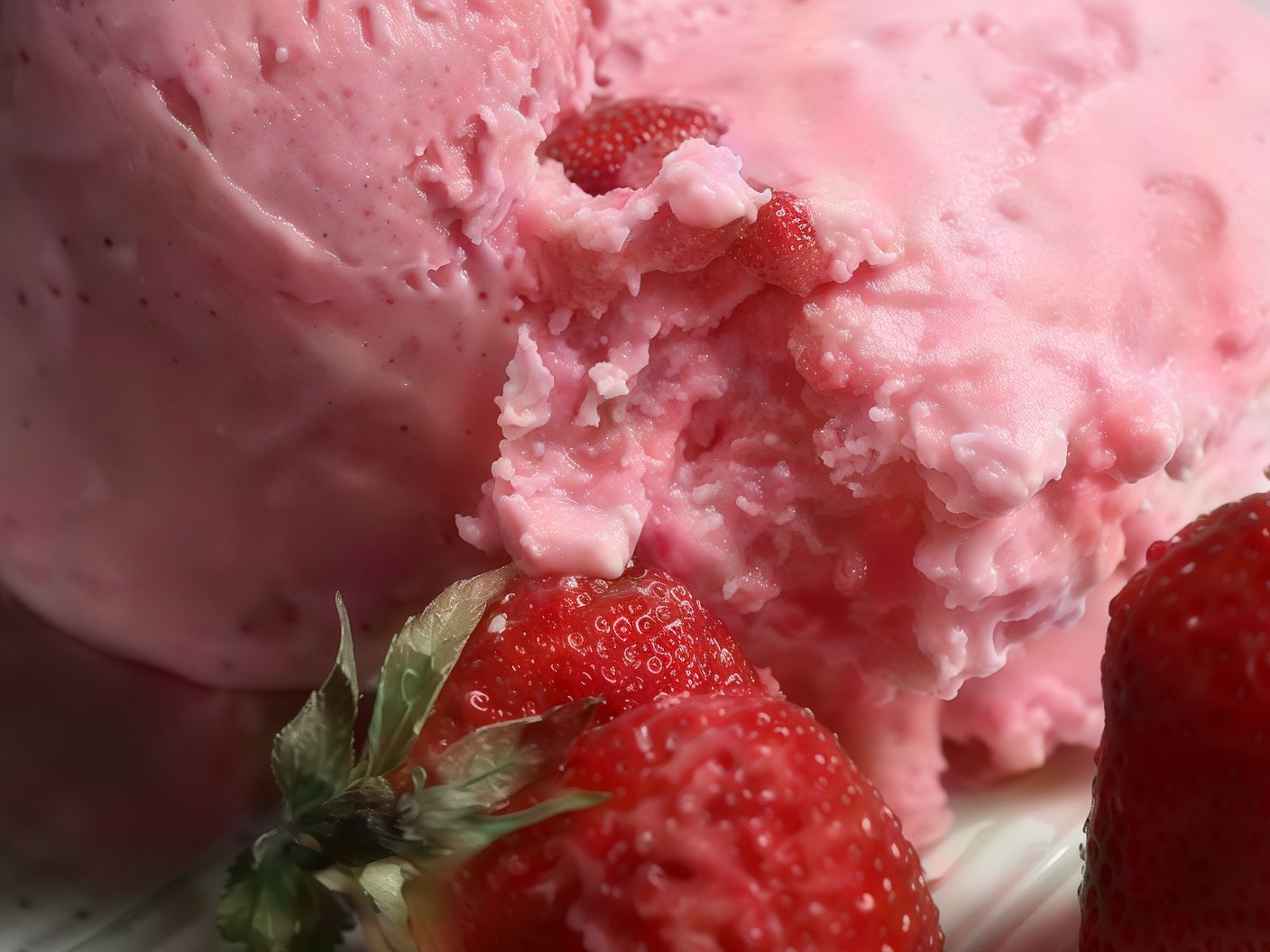 Strawberry ice cream