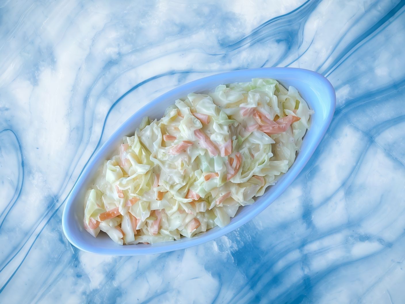 Coleslaw Salad Cabbage With Mayonnaise
