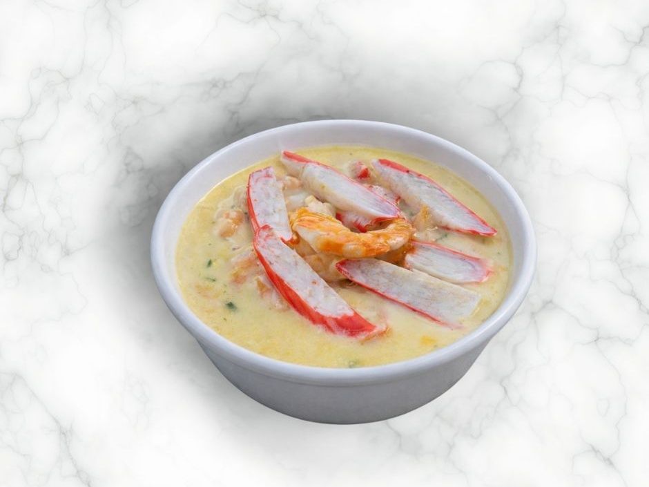 Creamy Shrimp & Crab Sticks Soup