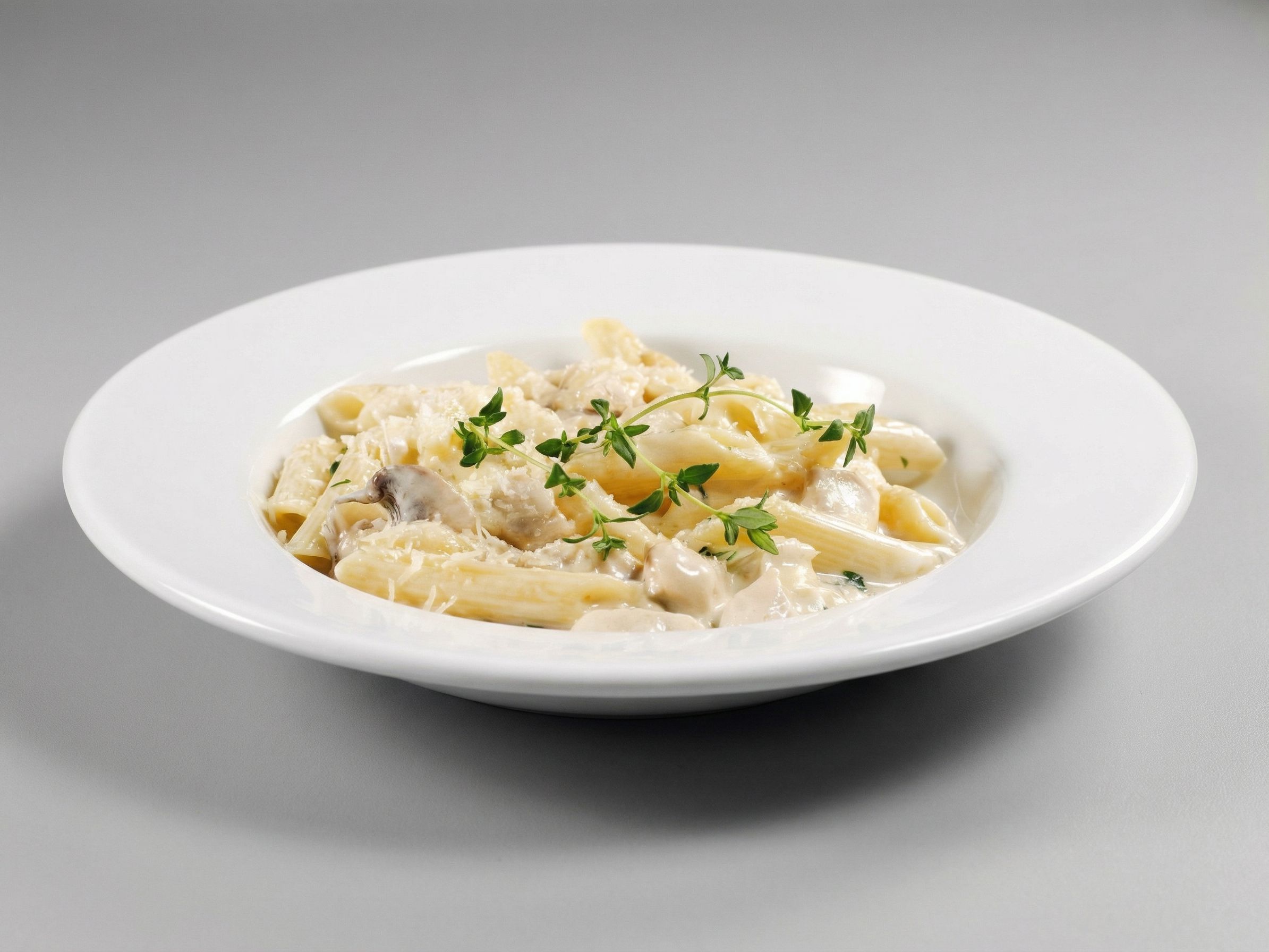 Chicken With Mushroom Pasta