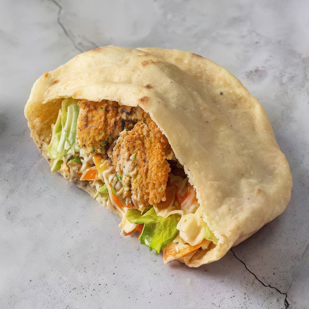 Falafel Sandwich with Shakshuka