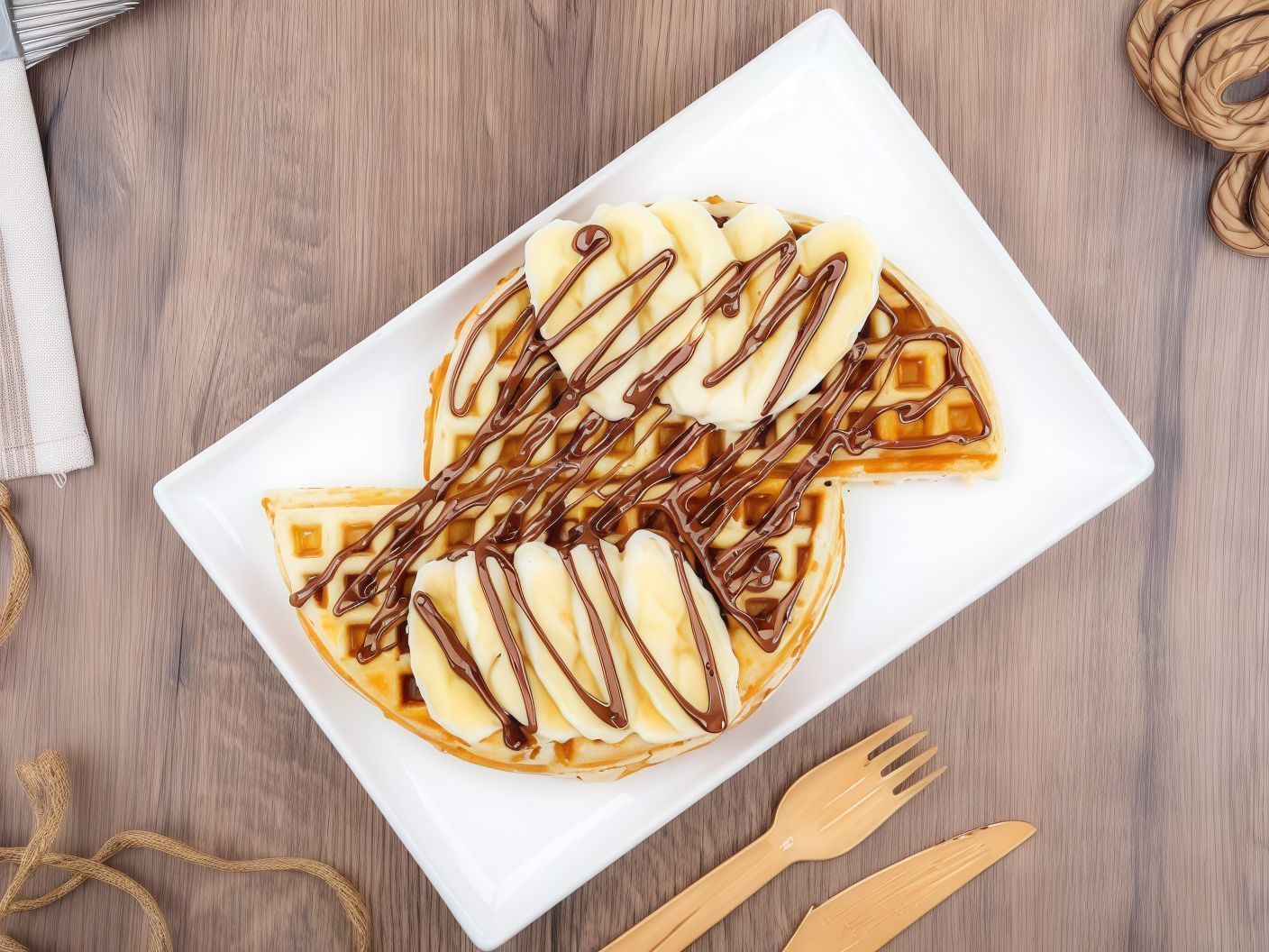 White Chocolate Waffle