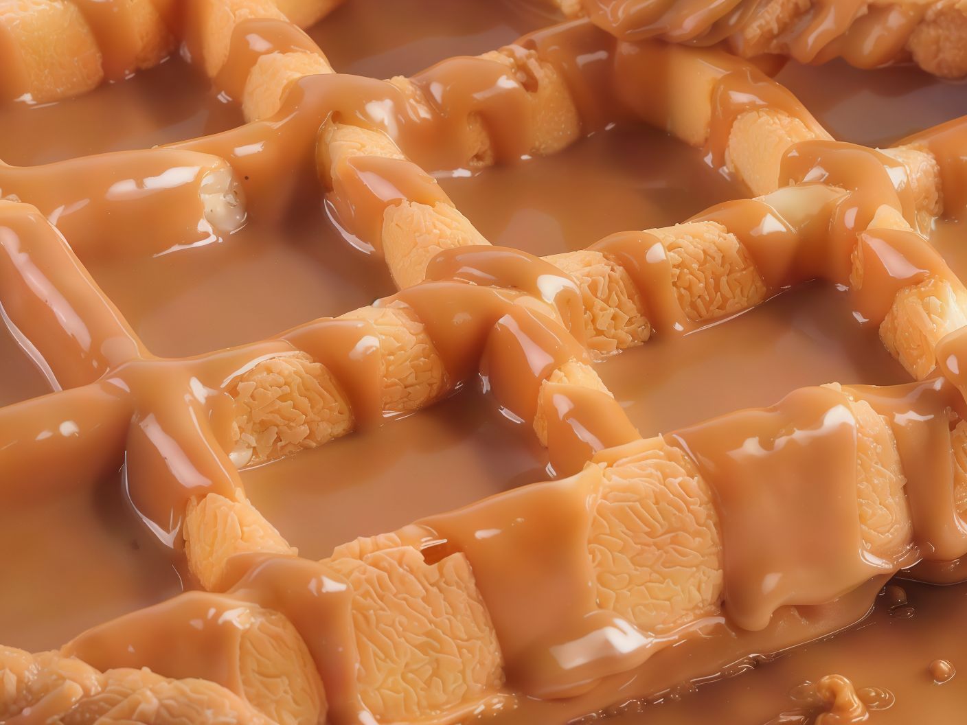 White Chocolate With Lotus And Caramel Waffle