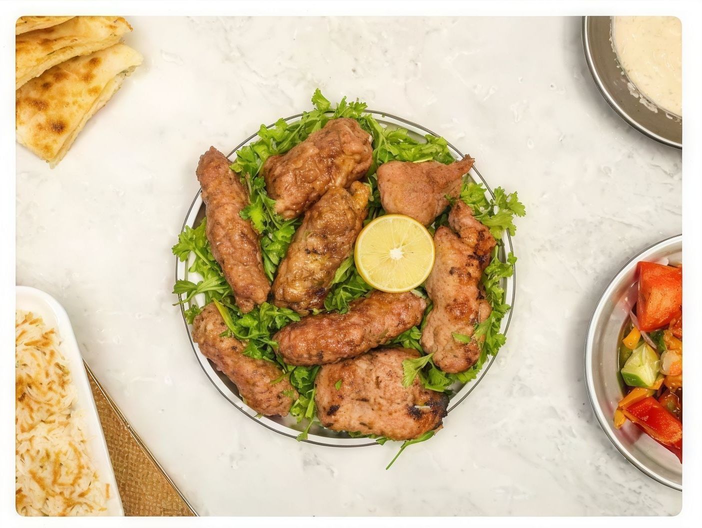 Chicken Meal with Kebab and Kofta