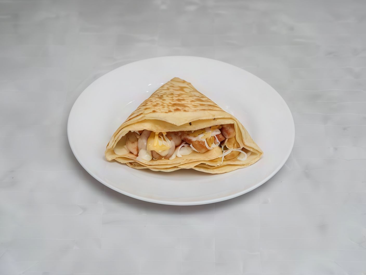 Cordon bleu and Hot Dog Crepe
