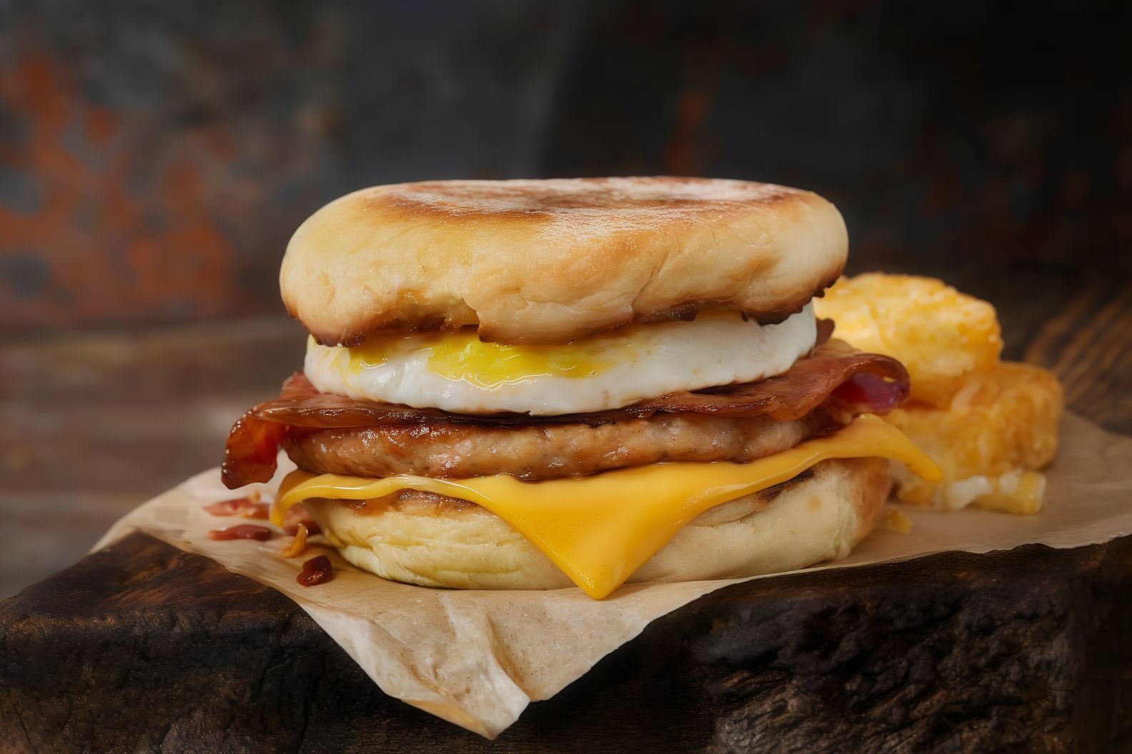 Beef Burger Mix With Cheese And Egg