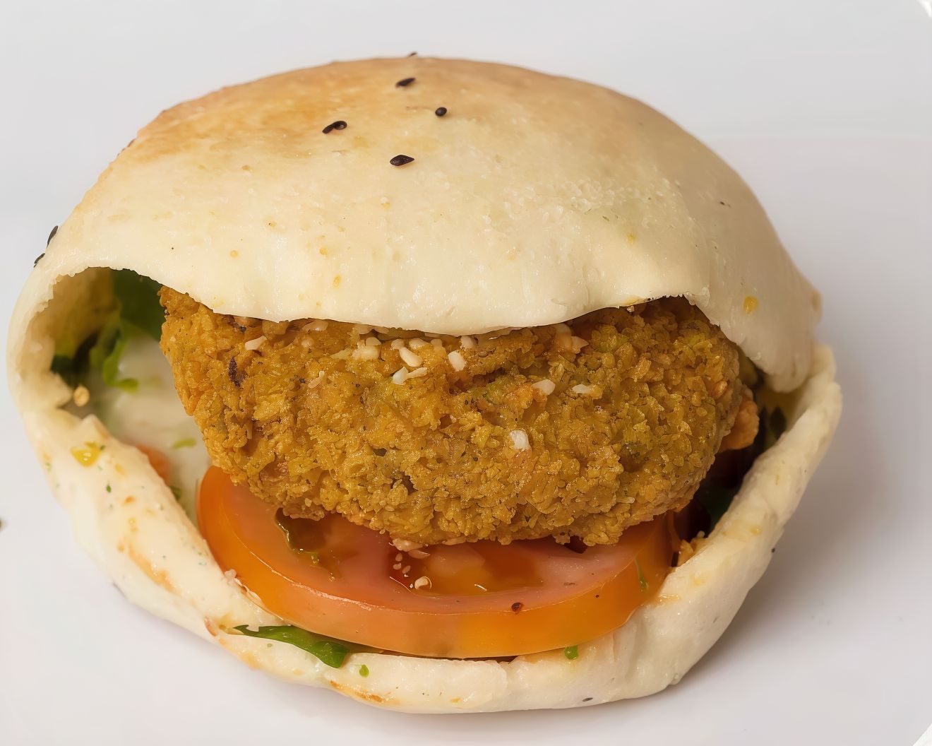 Falafel With Old Cheese Sandwich