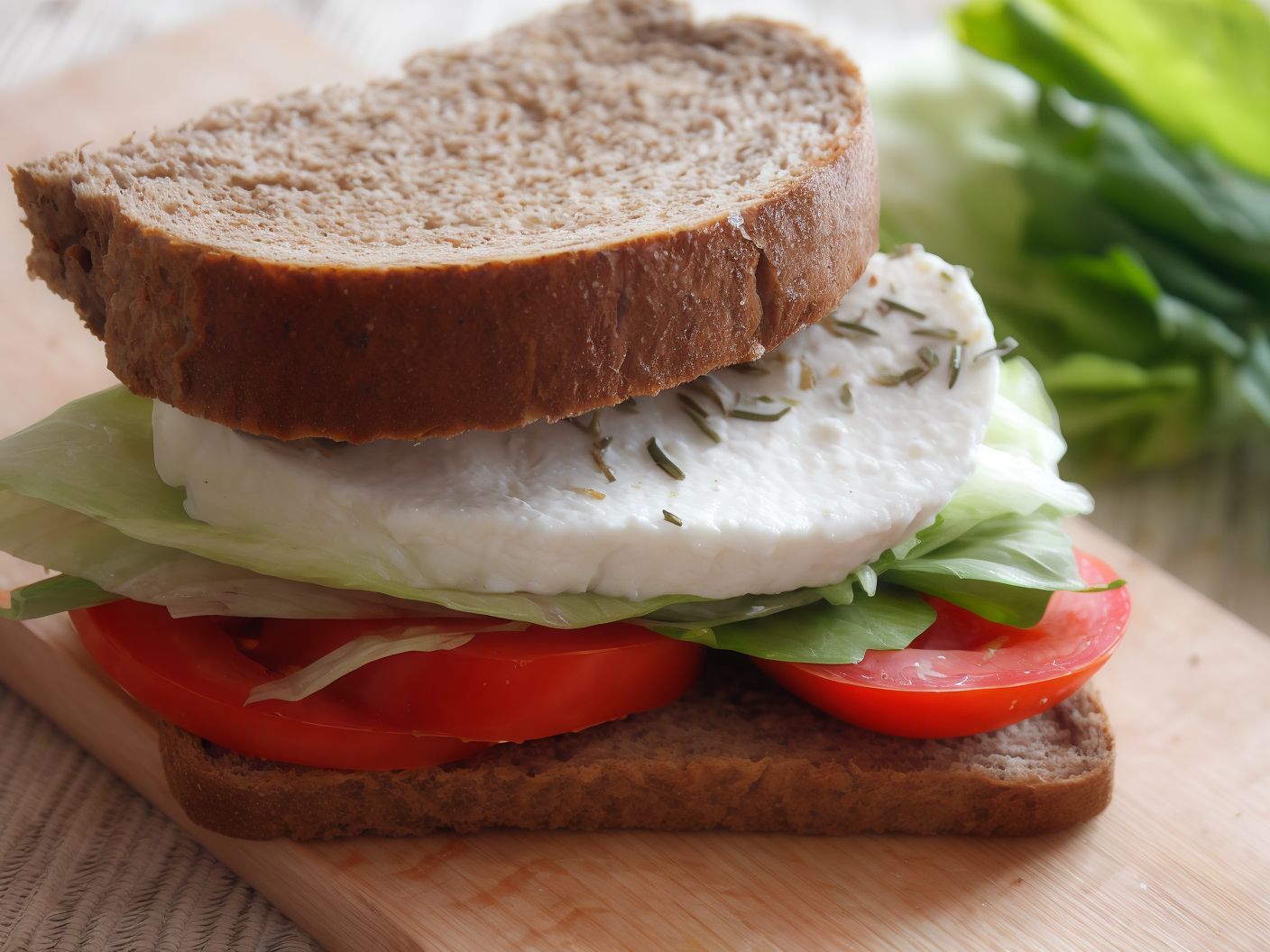 Quraish Cheese With Tomato Sandwich