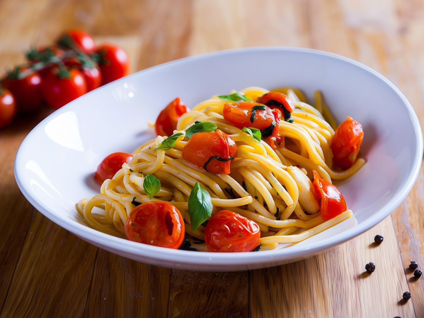 Spaghetti With Tomato Sauce Pasta