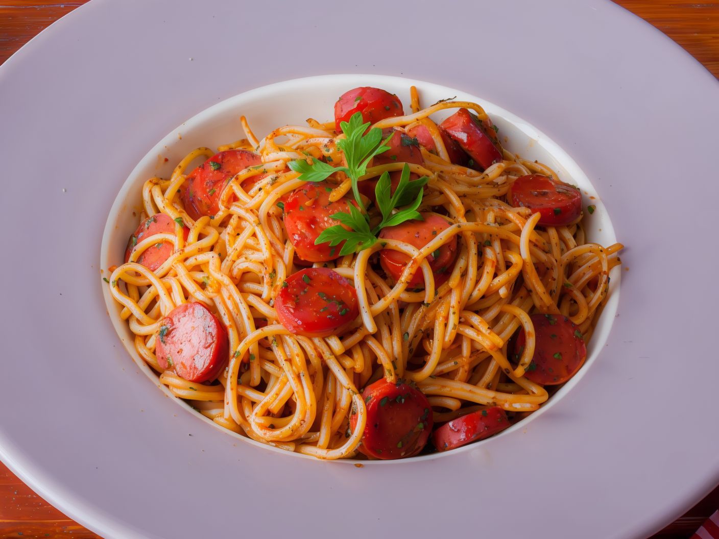 Spaghetti With Hot Dog Pasta