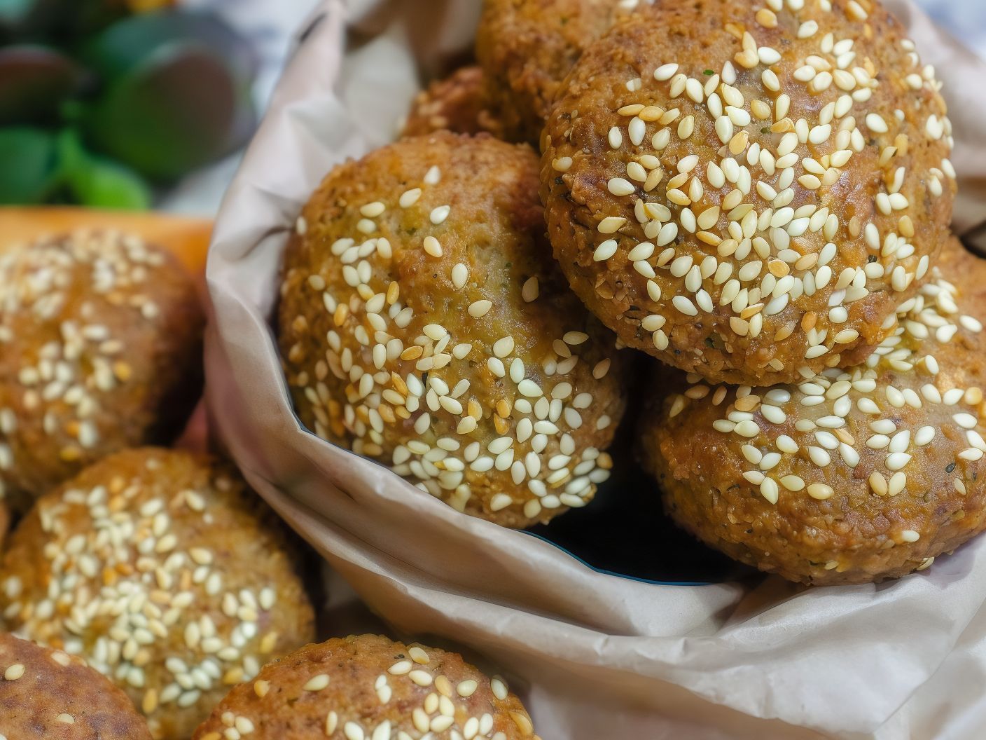 Falafel With Sesame Patty Large