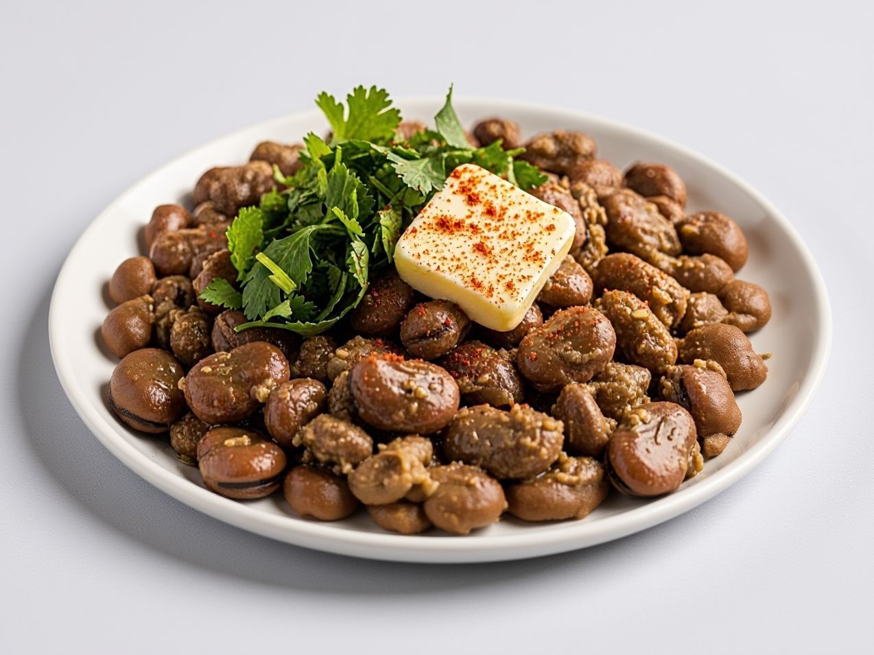 Foul Medames with Butter