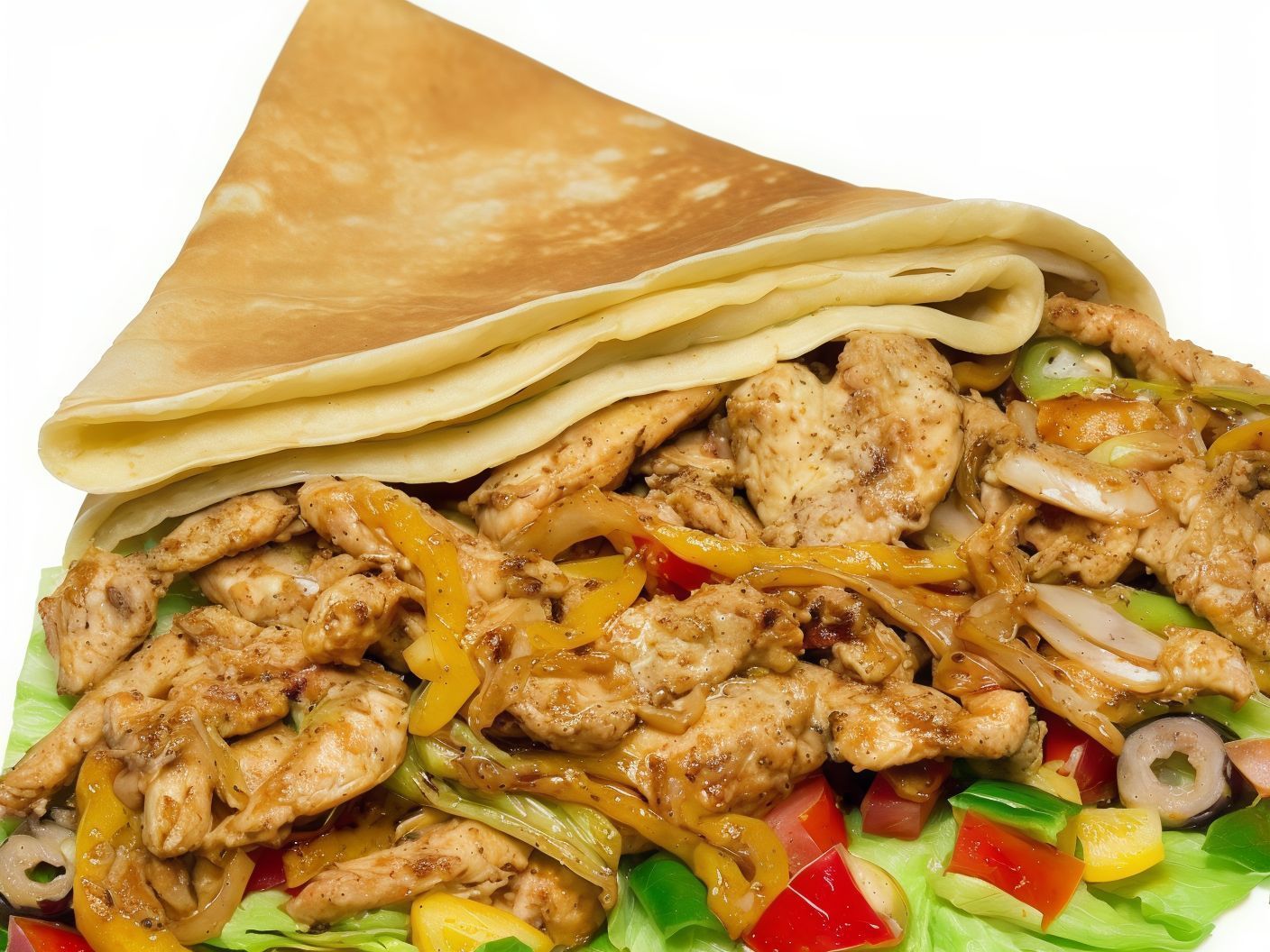 Chicken Shawerma Crepe