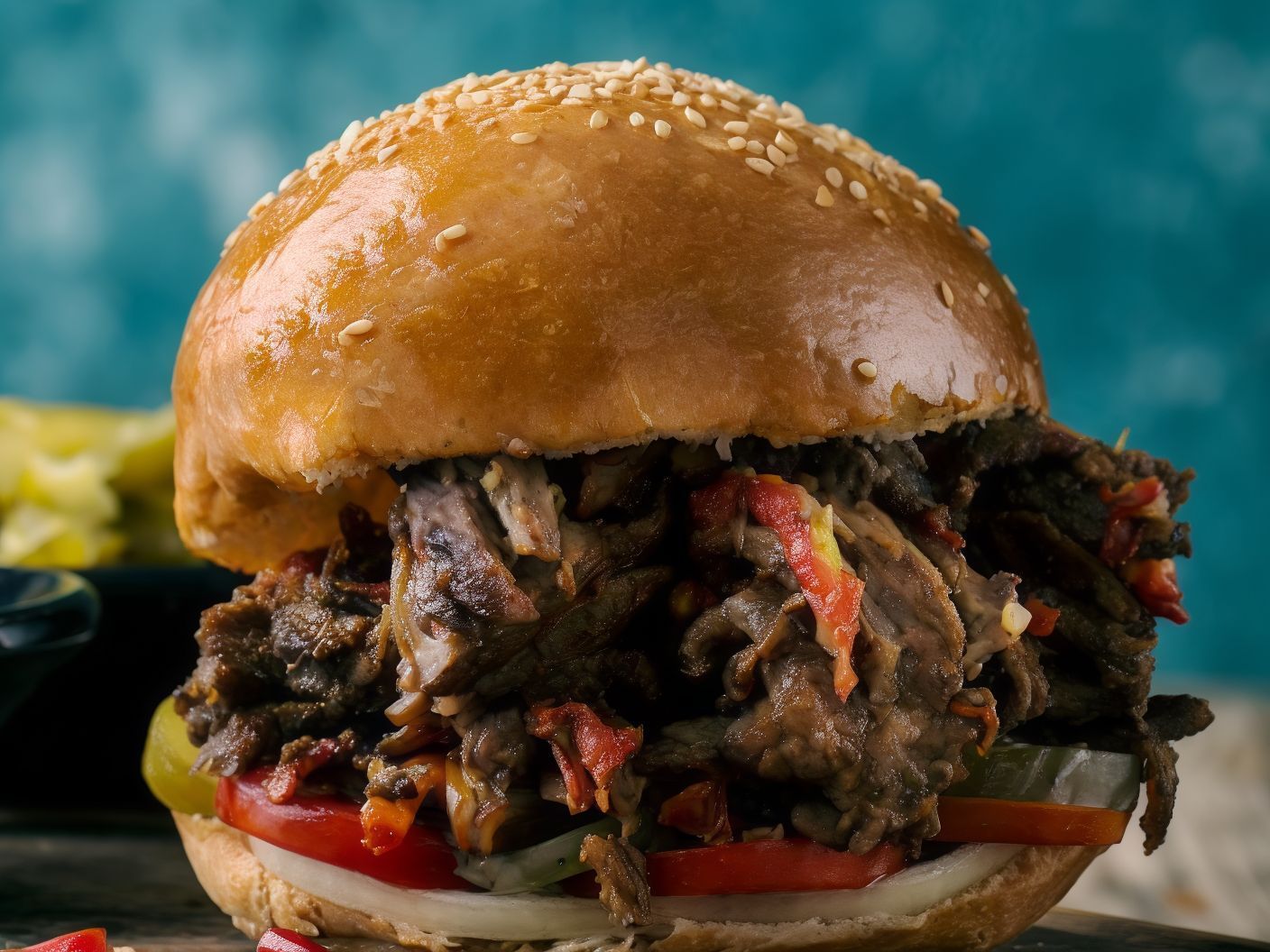Meat Shawarma Bun Sandwich