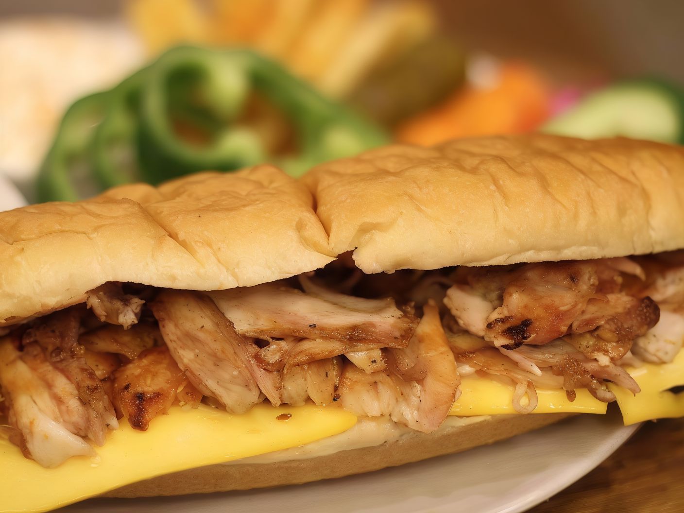 Chicken Shawarma Petit Pan Sandwich