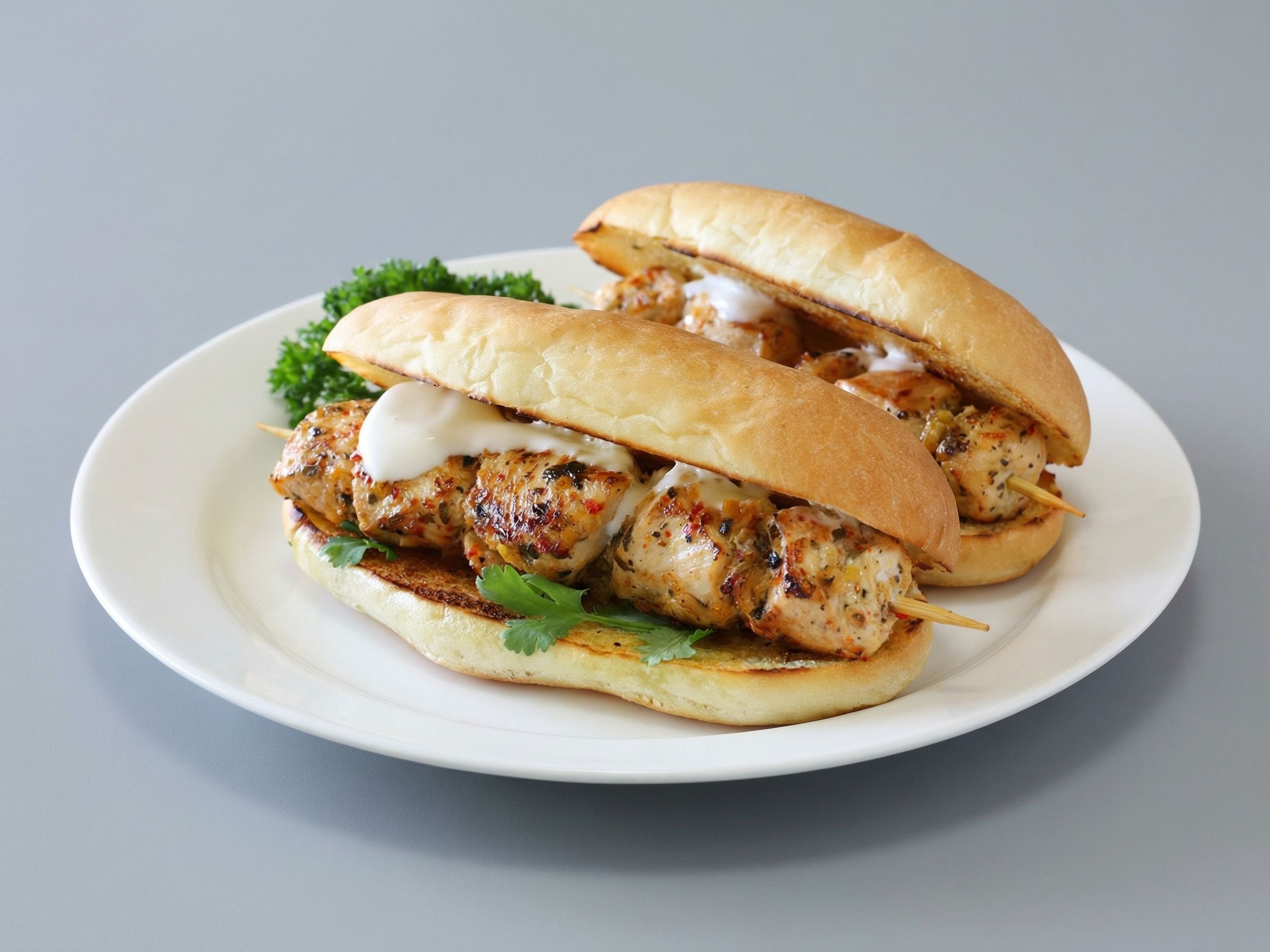 Charcoal Grilled Breasts Sandwich