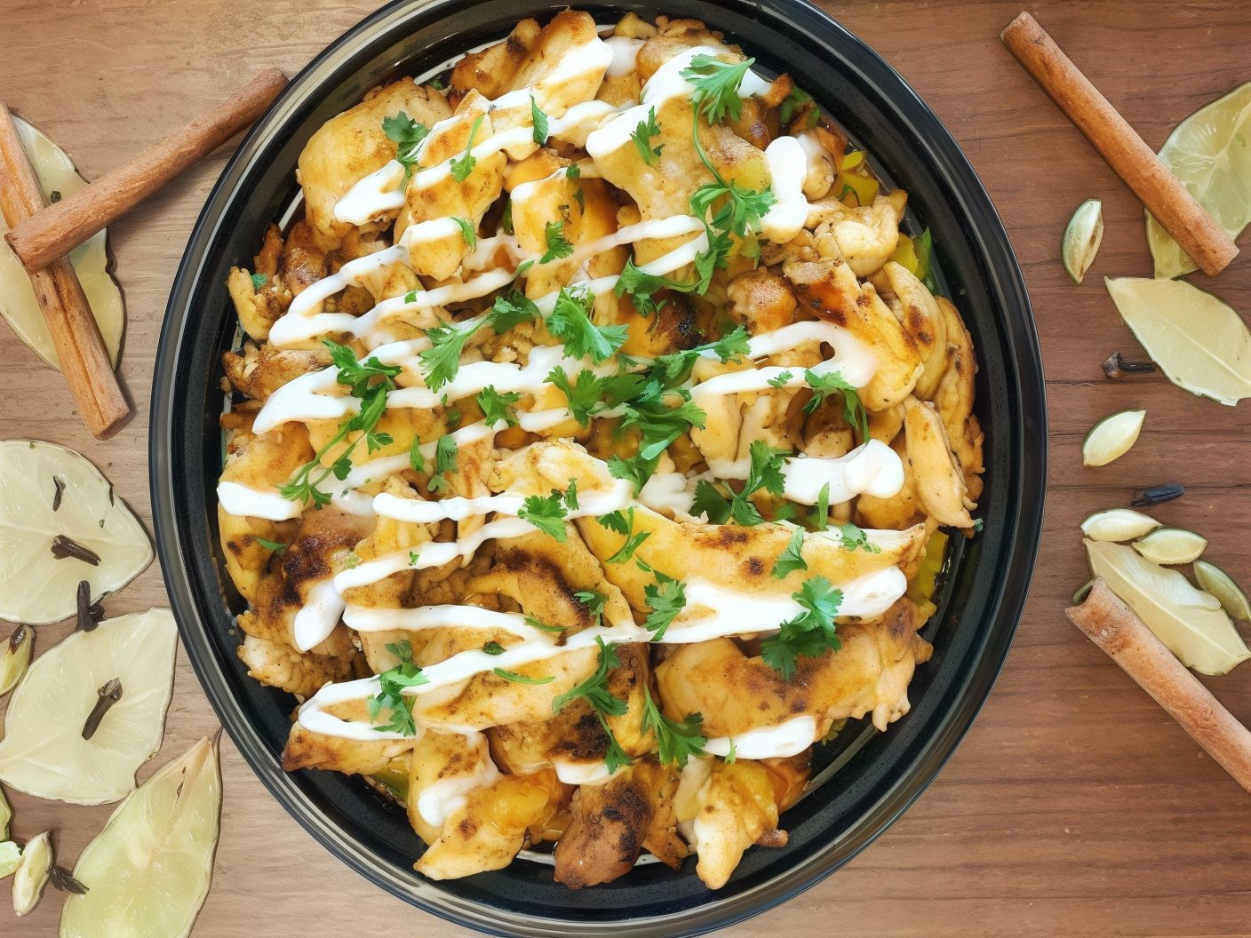 Chicken Shawerma Fatteh