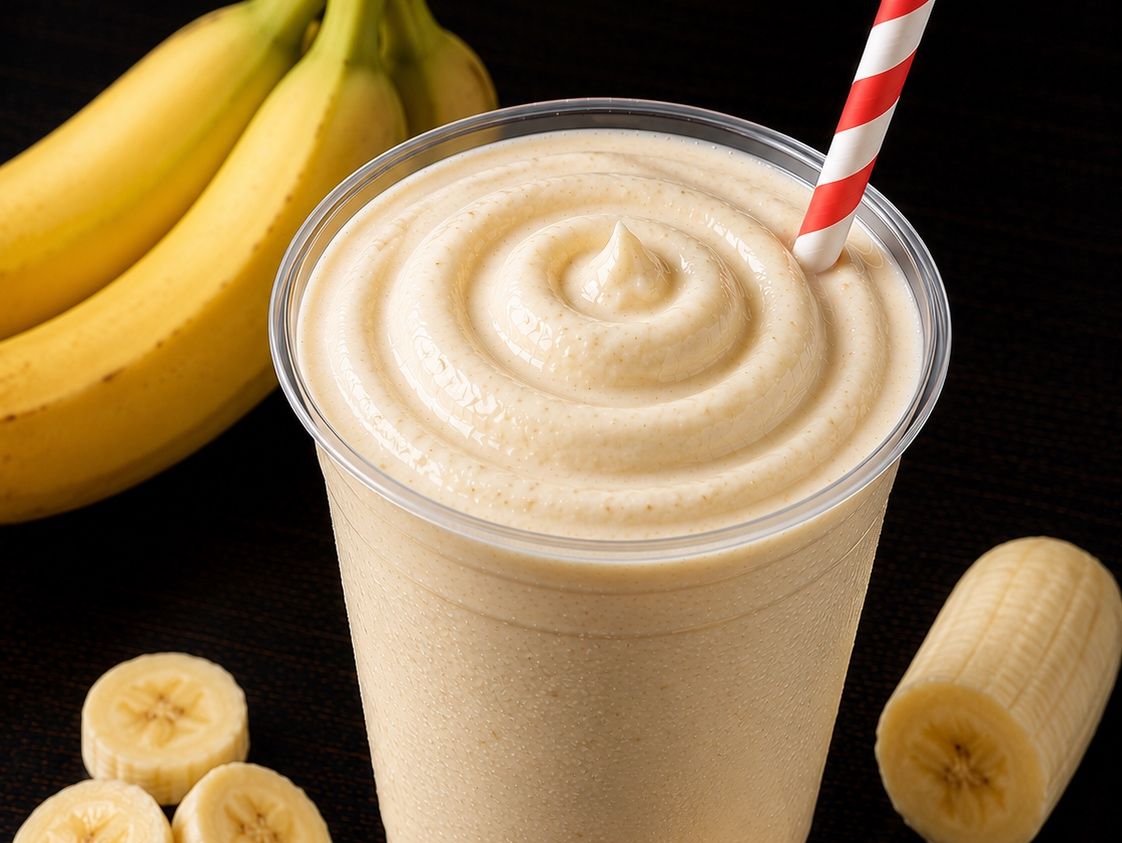 Banana with milk