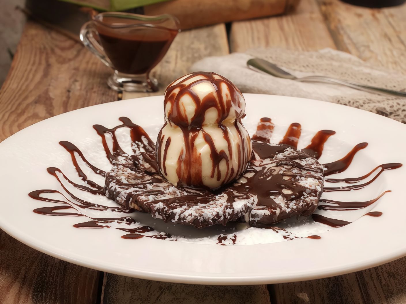 Salame Al Cioccolato Con Gelato