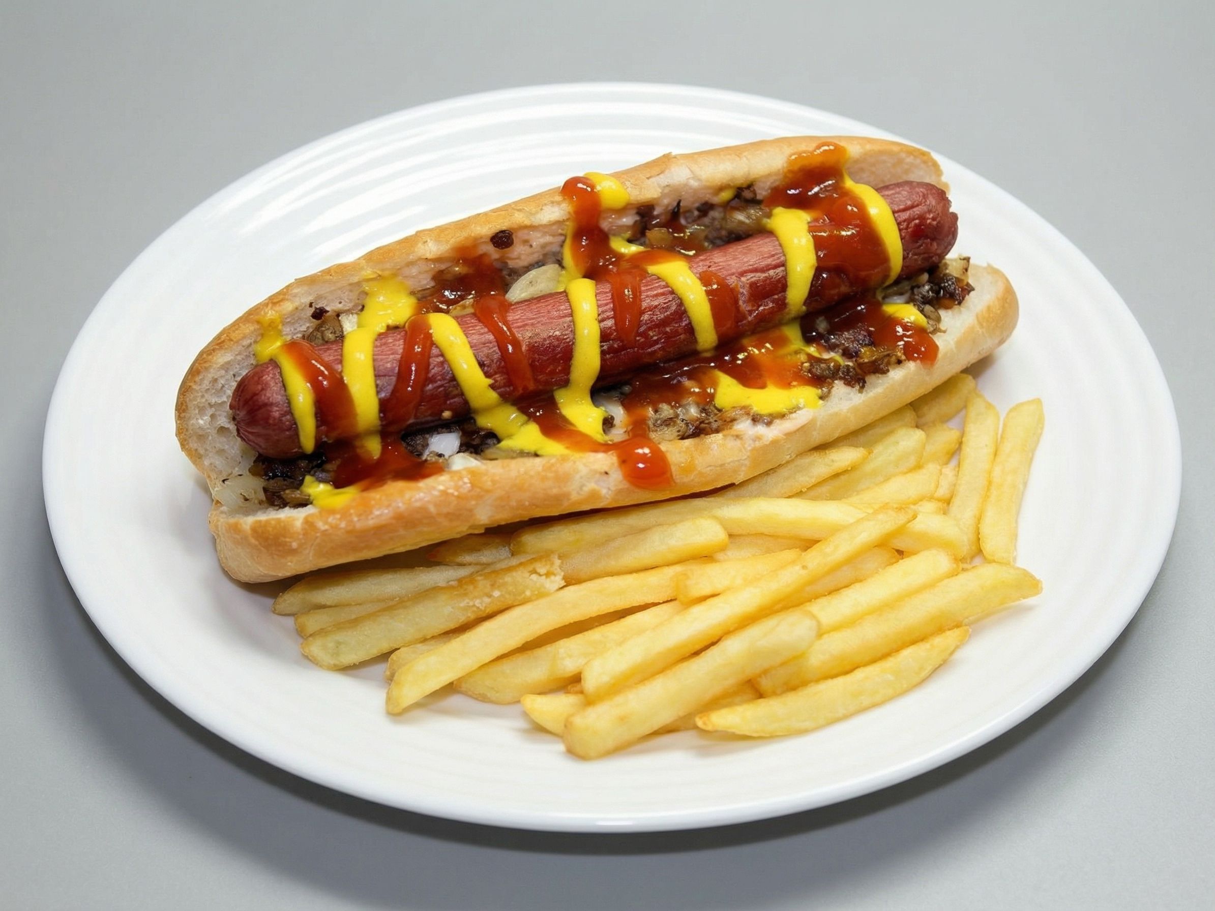 Grilled Oriental Sausage Sandwich