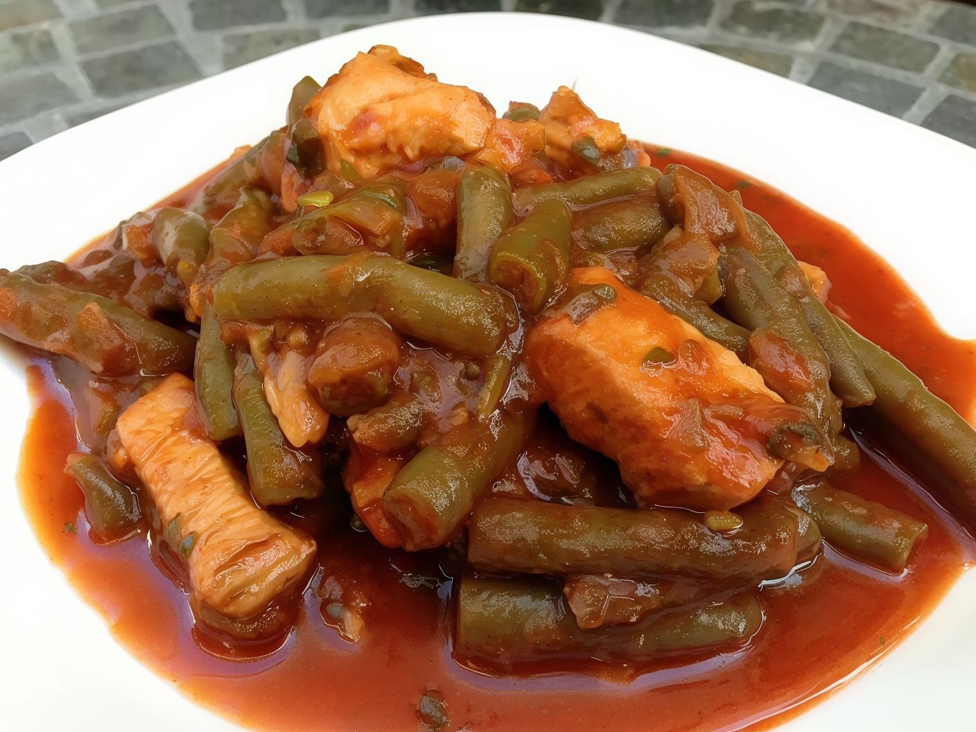 Green Beans With Meat