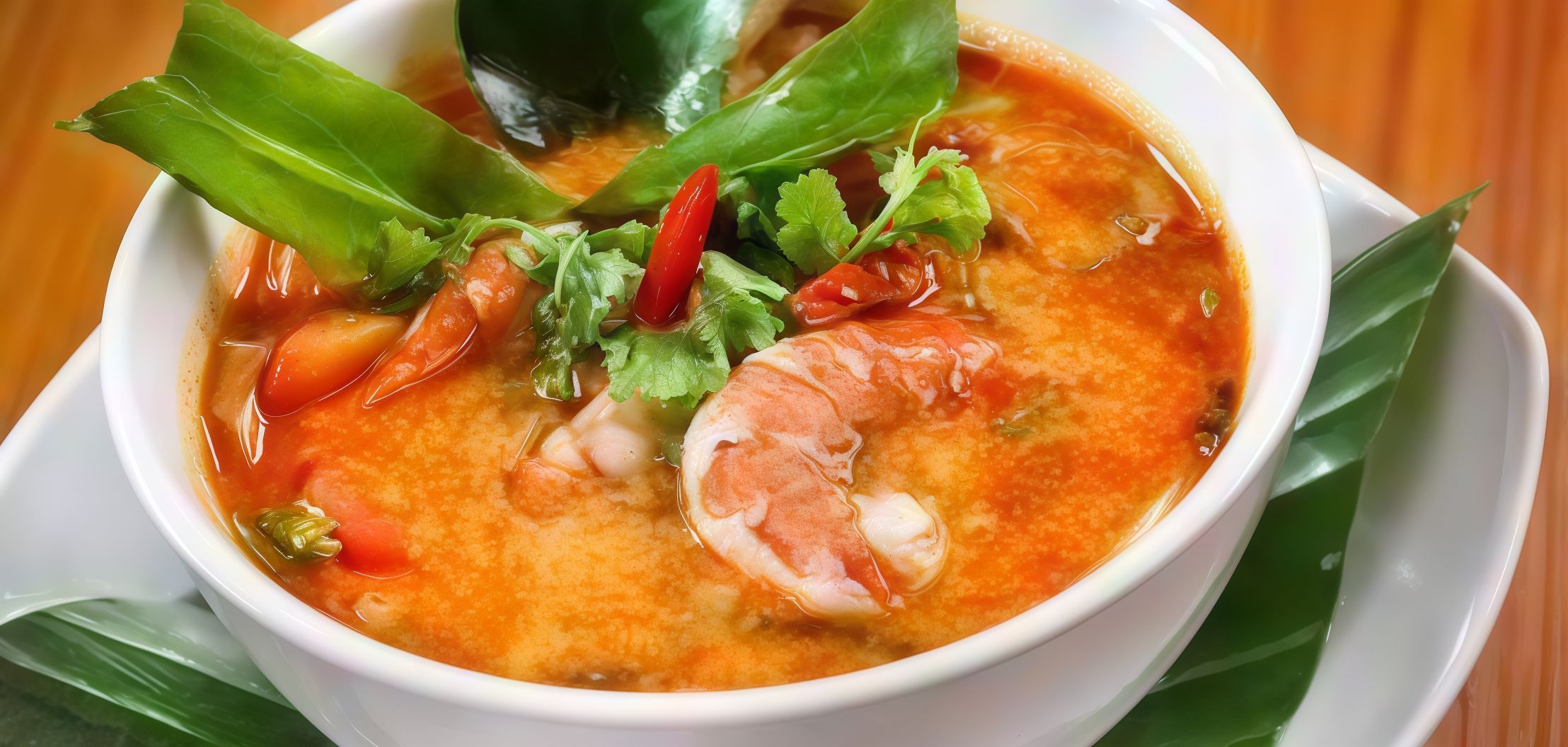Mix Soup With Red Sauce