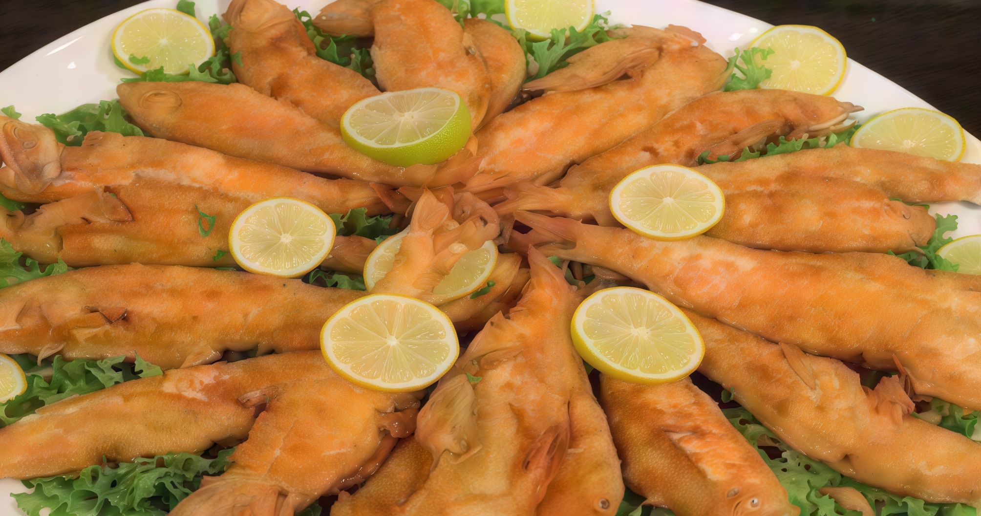 Fried Red Mullet Fish