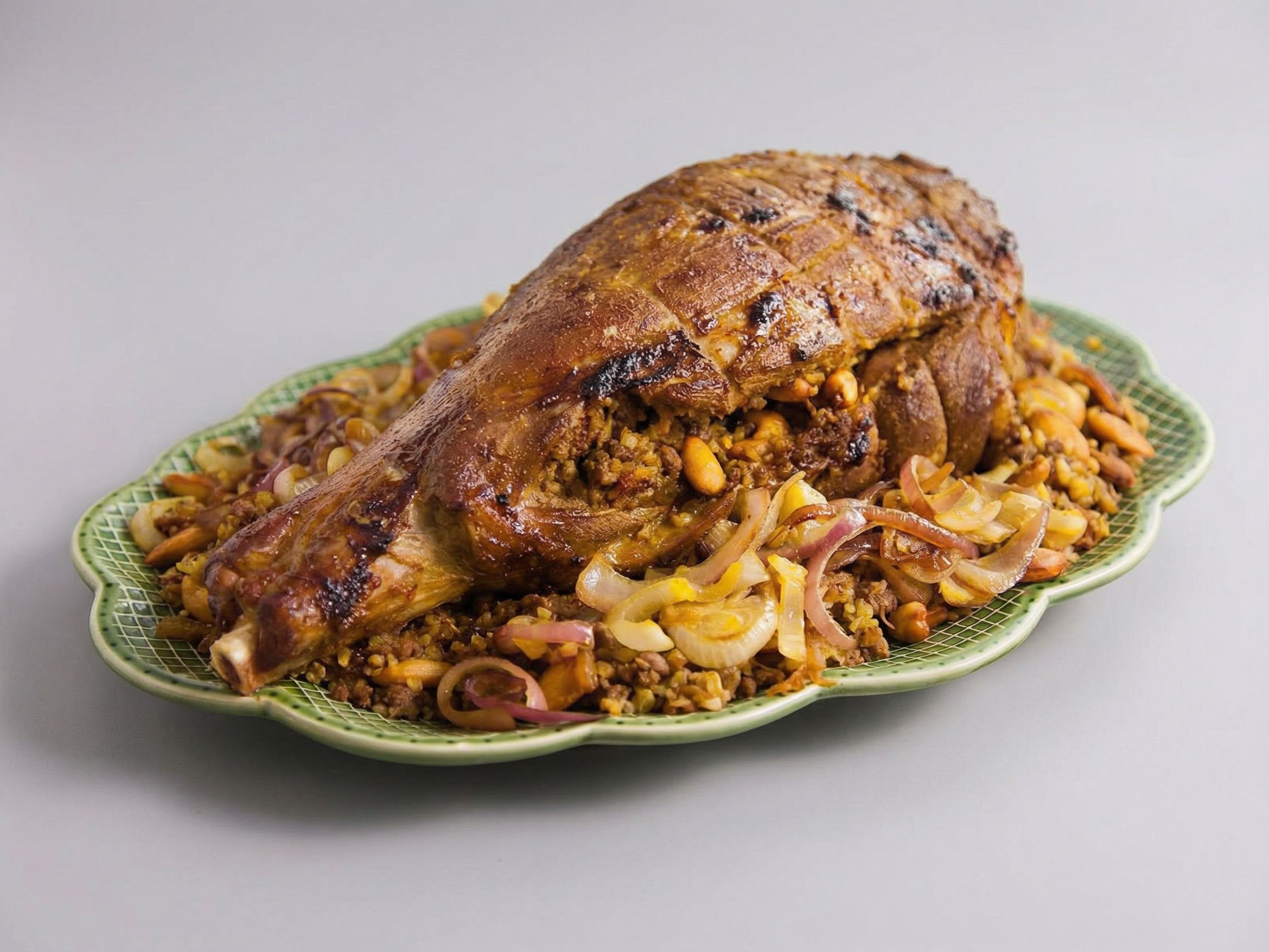 Lamb Shank Dish With Freekeh