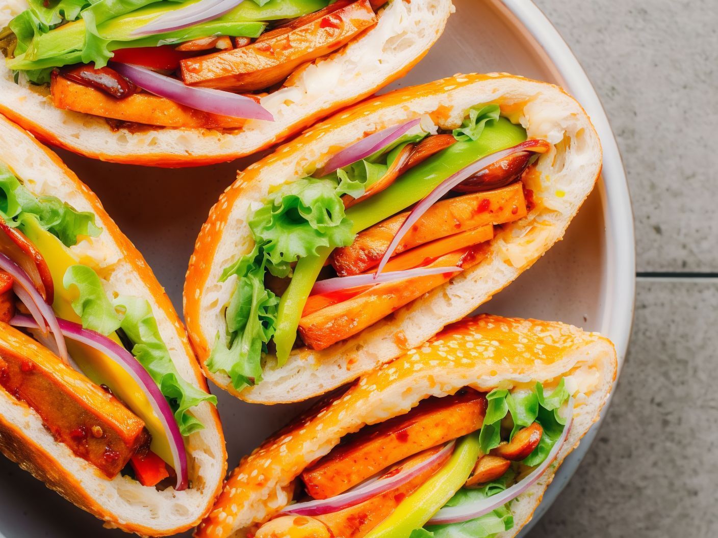 Stuffed Taamia Sandwich