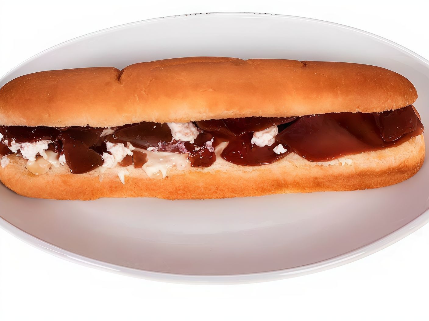 Jam and cream sandwich