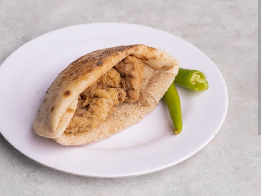 Chicken Pane Breasts Sandwich Baladi Laof