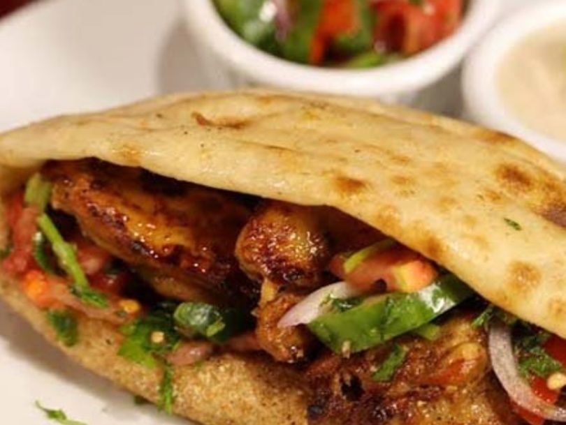 Shish Tawook Sandwich in Baladi Bread