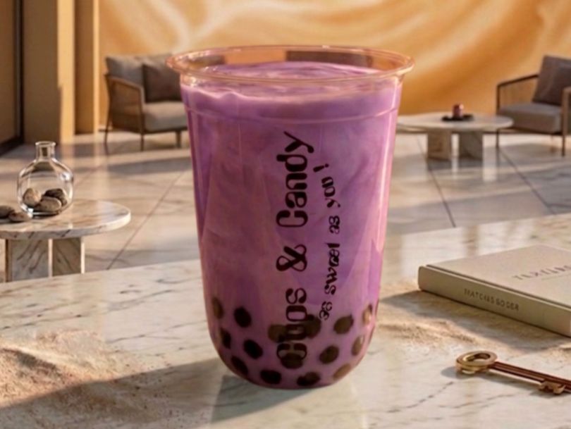 Iced Taro Boba