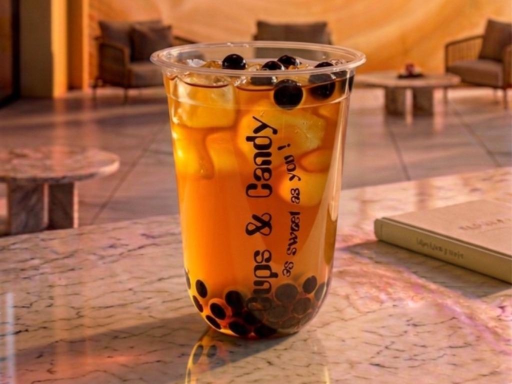 خوخ وباشن فروت بوبا