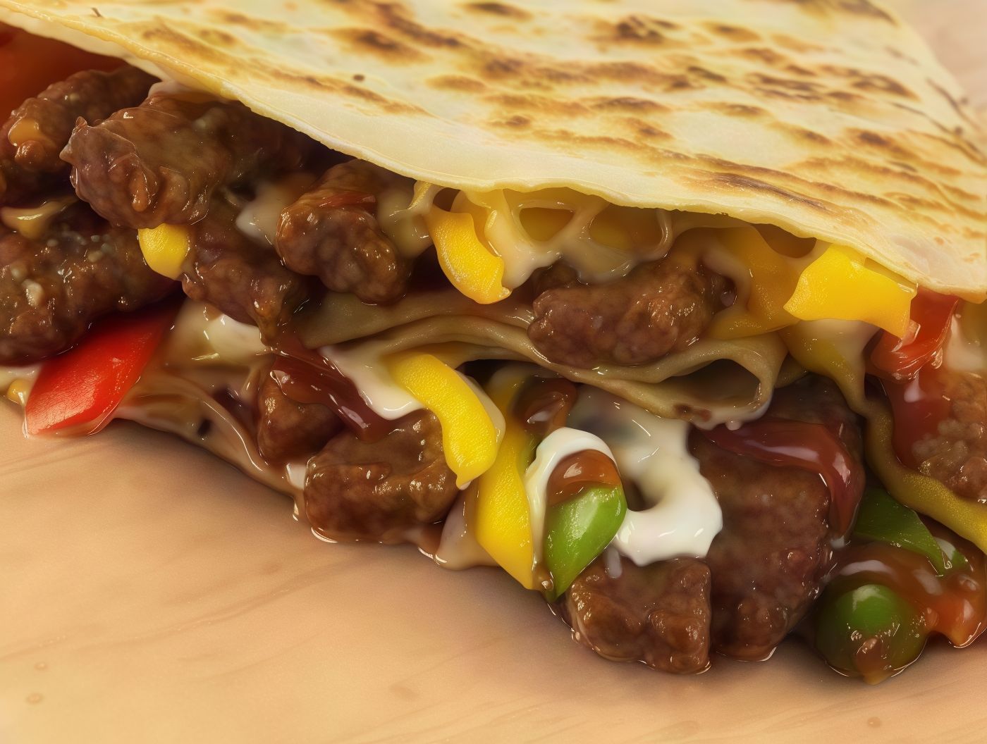 Oriental Sausage Crepe