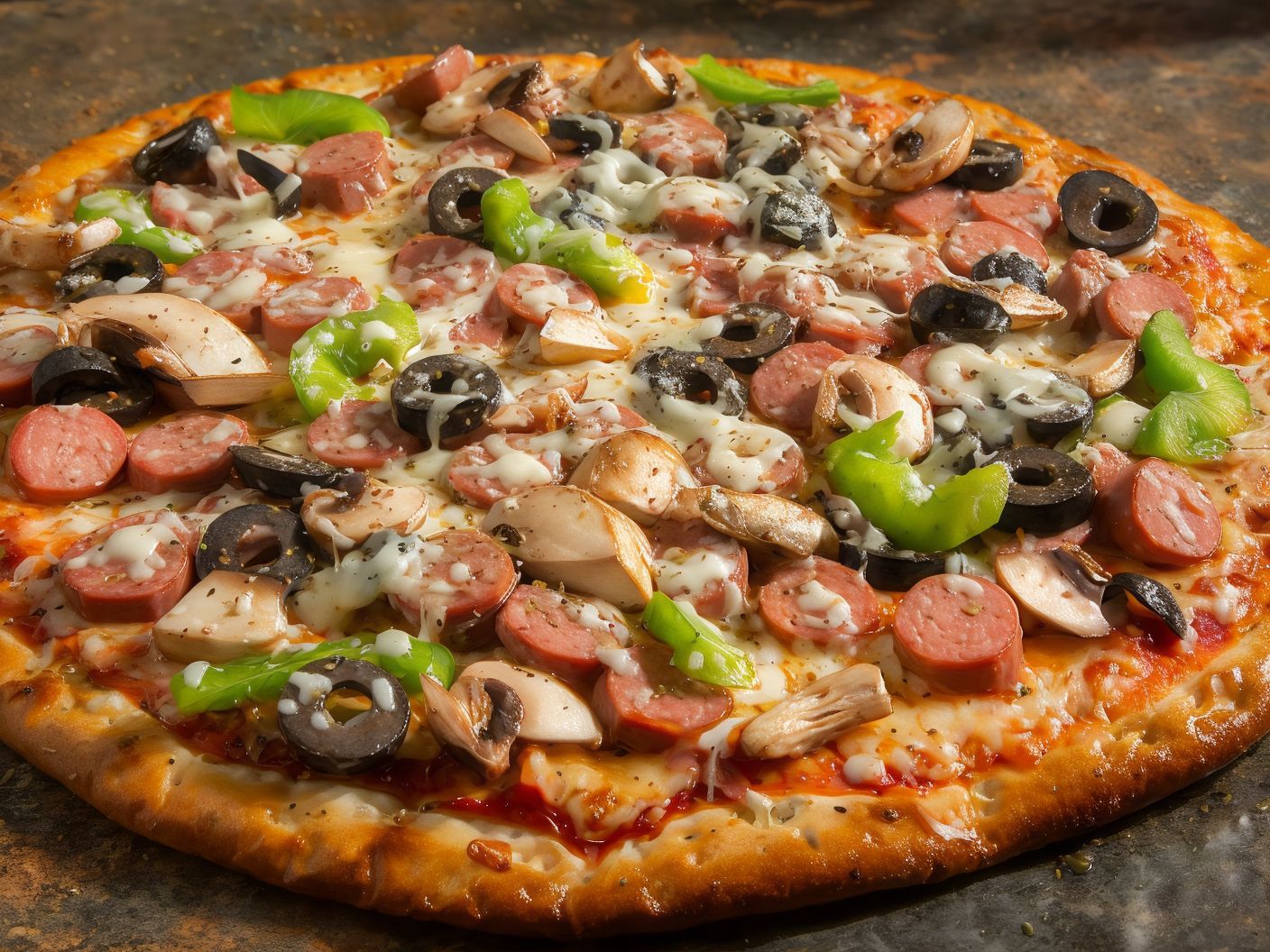 Sausages Pizza