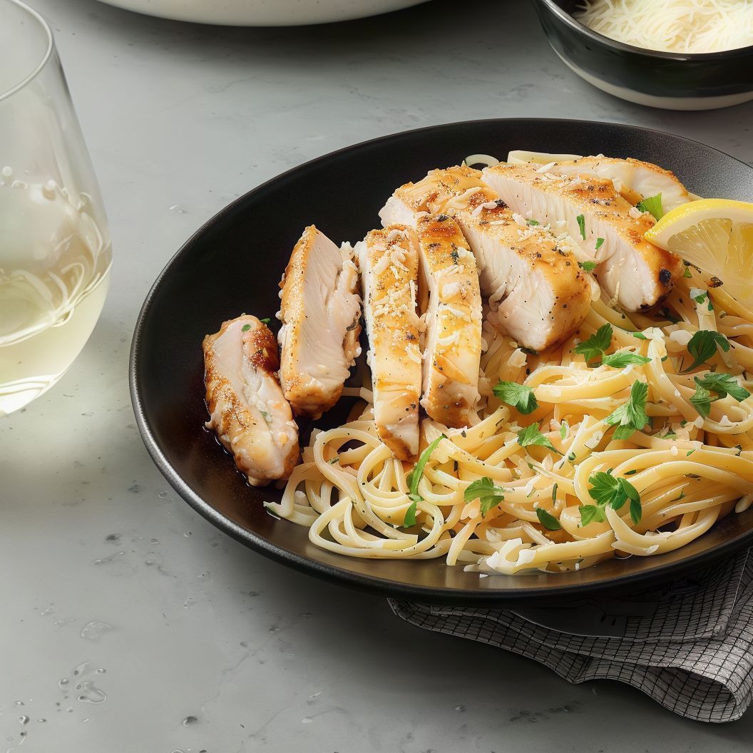 Chicken Lemon With Pasta