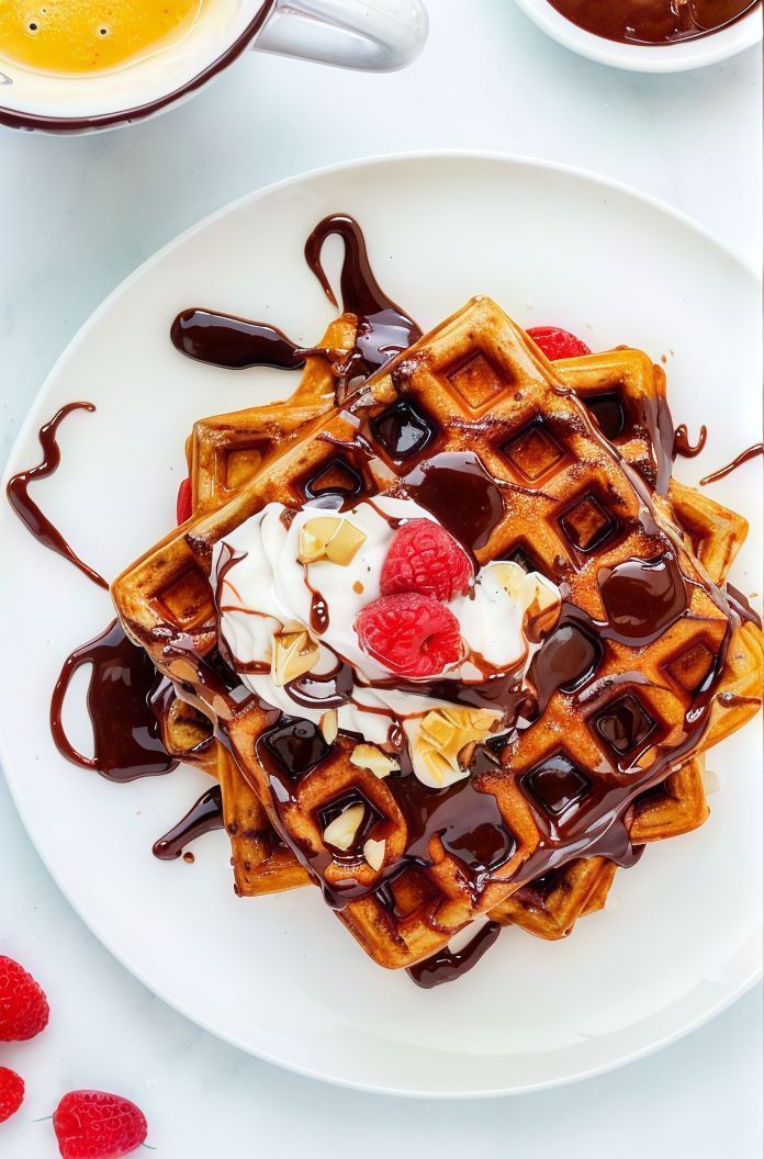 Nutella Sauce Waffle