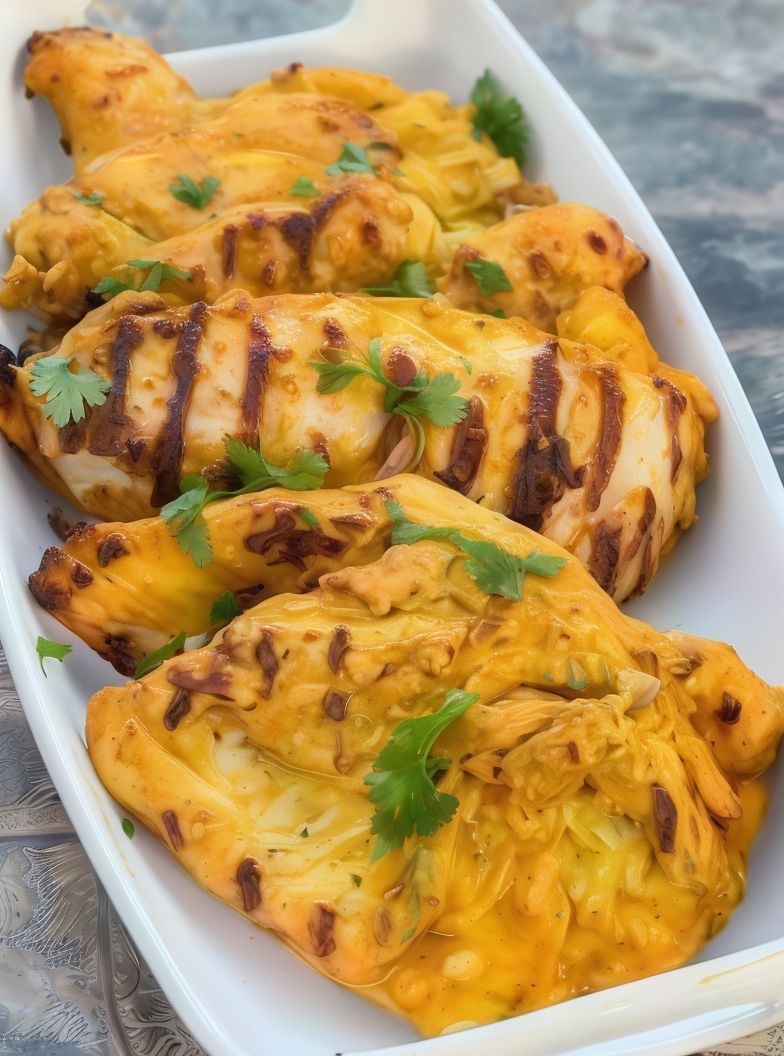 Chicken curry with pasta