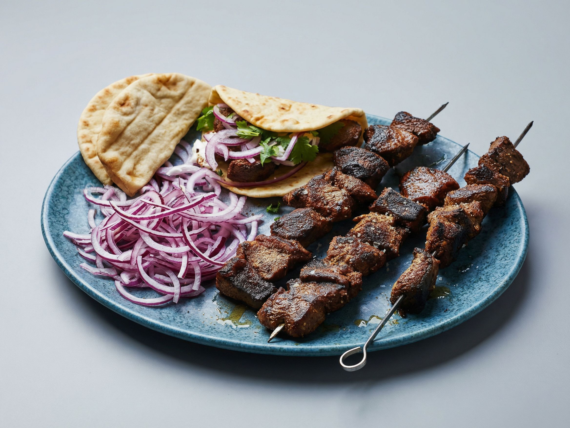 Kabab With Pasta