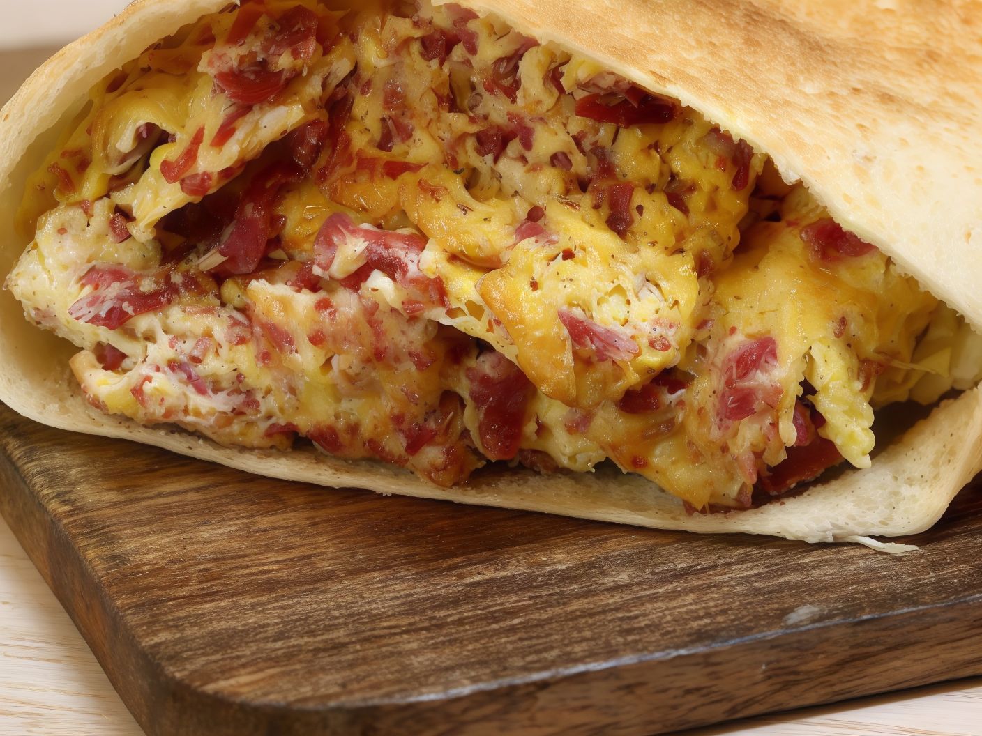 Pastrami With Eggs Sandwich