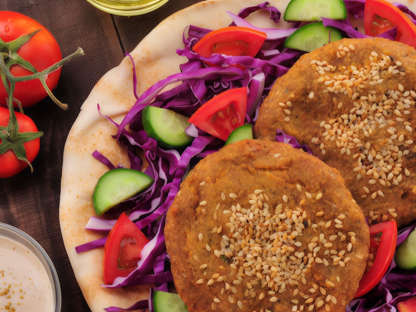 Taamia With Sesame Patty