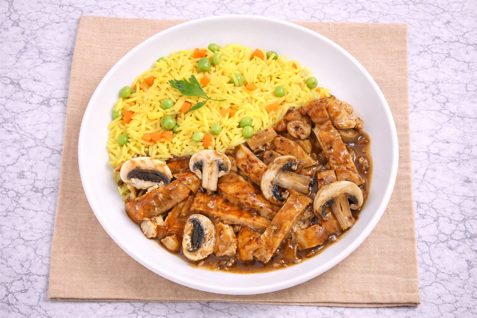 Chicken Mushroom Sauce Meal