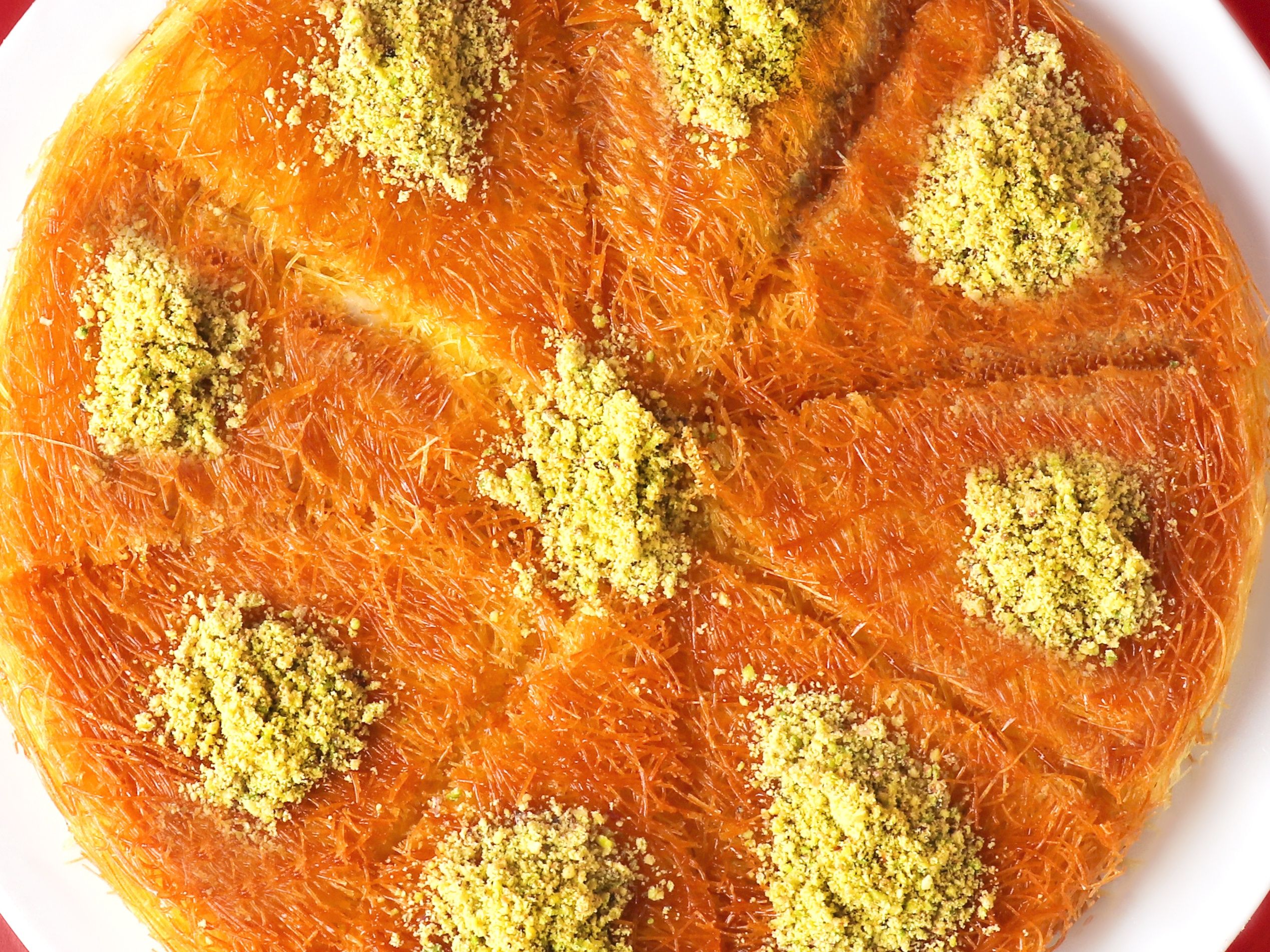 Konafa with Cream and Honey