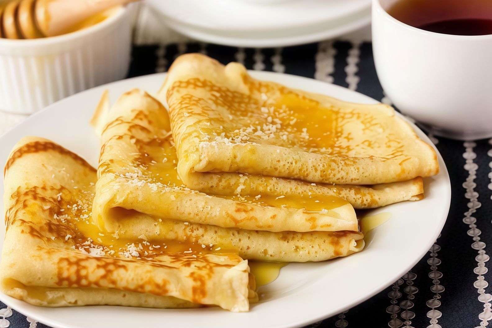 Cream And Honey Crepe