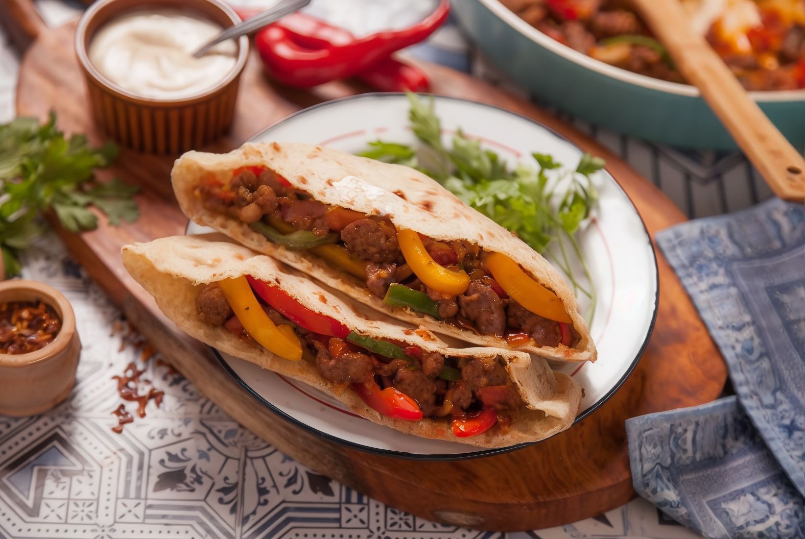 Special Oriental Sausage Sandwich
