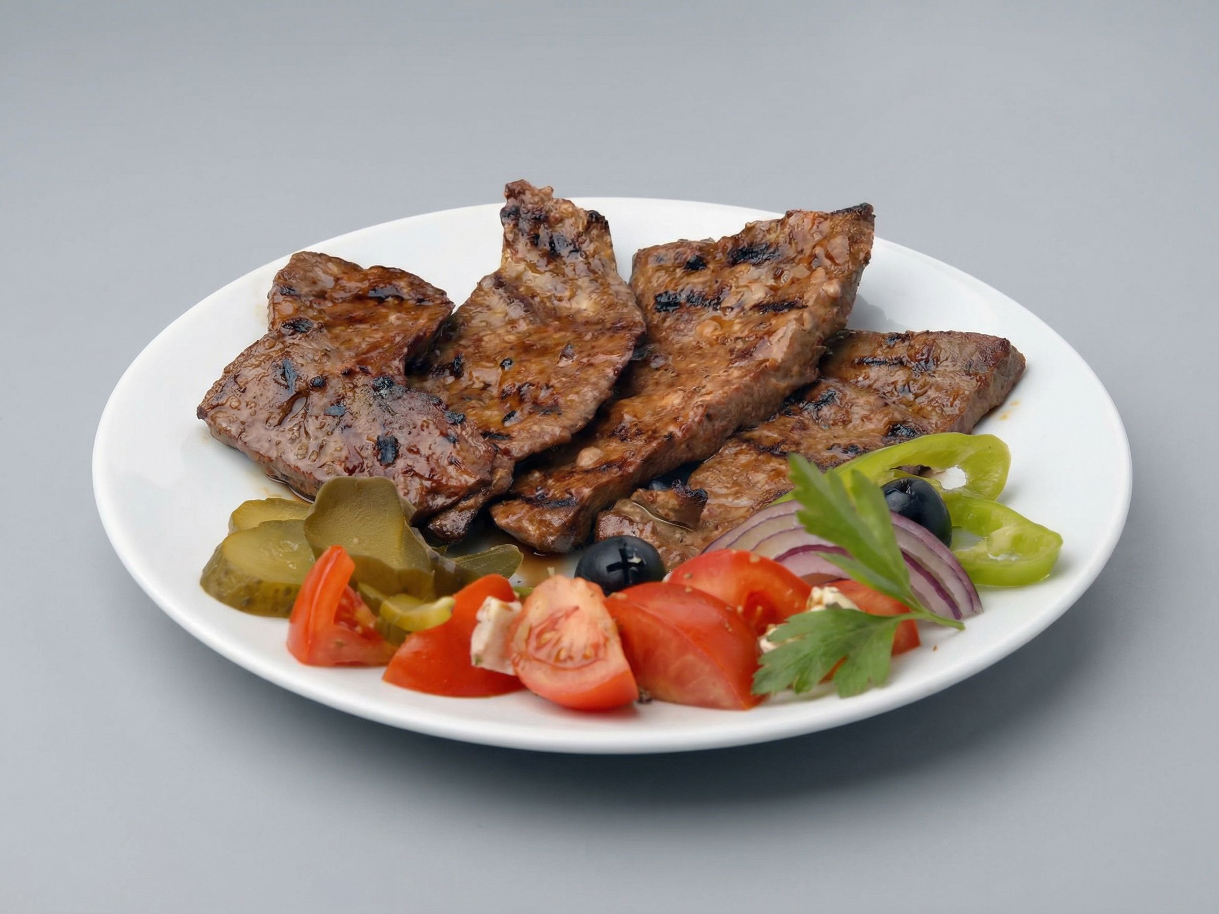 Charcoal Sliced Liver